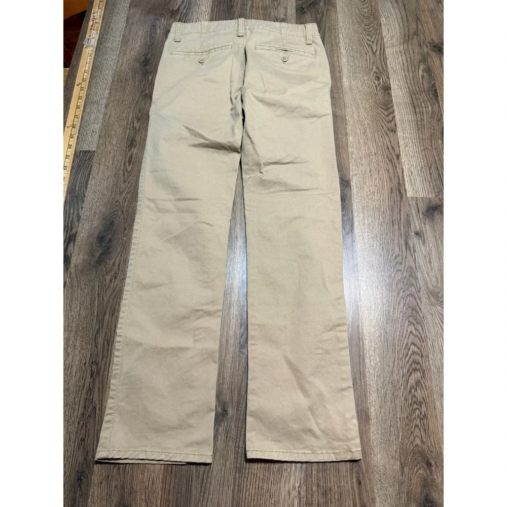 GAP Kids Pants Youth Boys Size 12 Brown Khaki Pants Adjustable Waist Inside
